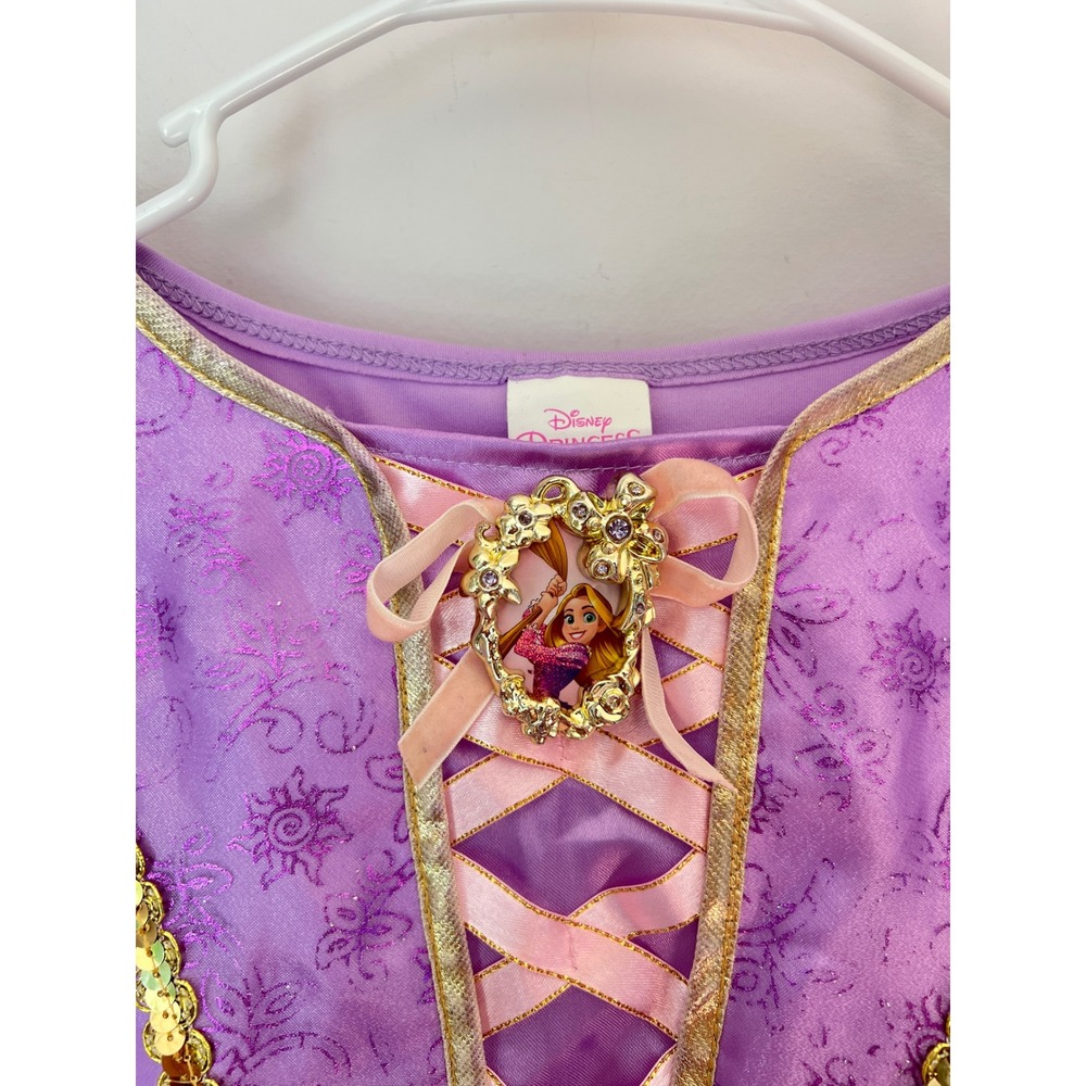 Disney Princess Rapunzel Tangled Costume Dress Purple Full Deluxe 3T-4T XS - Picture 2 of 8